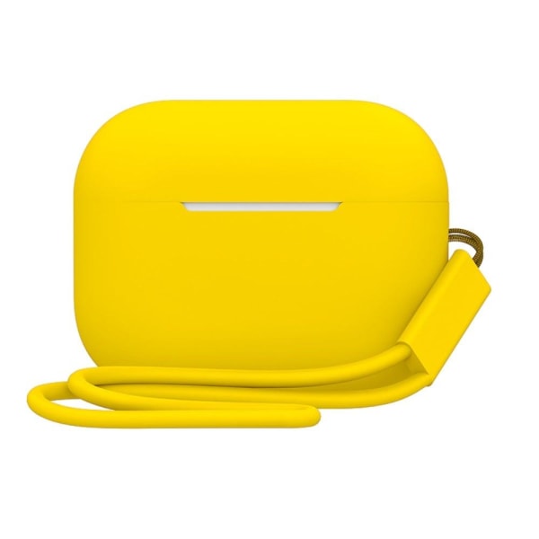 2.0mm AirPods Pro 2 silicone case with strap - Yellow Gul