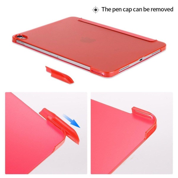 iPad Pro 11" (2018) tre-folds læder smart etui - Sort Red
