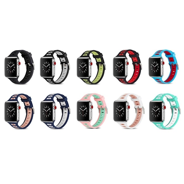 Apple Watch 38mm silikone urrem - Sort Black