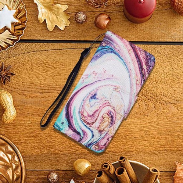 Wonderland Samsung Galaxy A33 5G Läppäkotelo - Swirl / Marble Pattern Multicolor