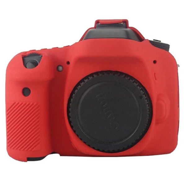 Canon EOS 7D cover i silikone - Rød Red