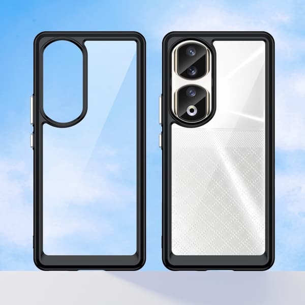 Honor 90 Pro smart akryl cover - Sort Black