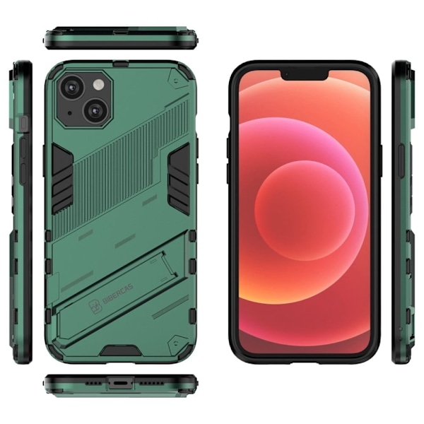 Stöttåligt iPhone 14 Plus hybridskal - Grön Grön