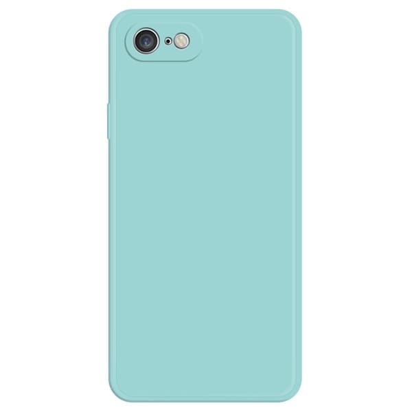 Avfasat gummerat droppskydd för iPhone SE (2022) / SE 2020 / 8 / 7 - Cyan Grön