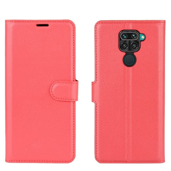 Classic Xiaomi Redmi Note 9 flip etui - Rød Red