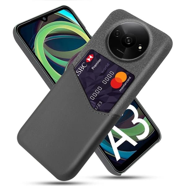 Bofink Xiaomi Redmi A3 / Xiaomi Poco C61 cover med kortholder - Grå Silver grey