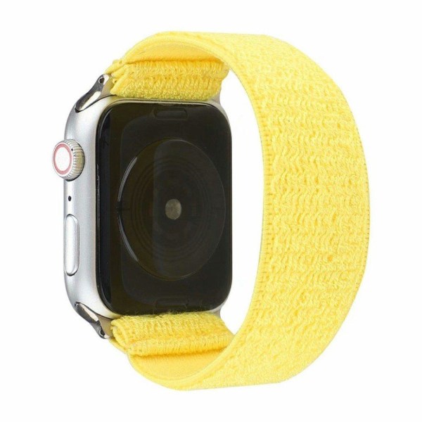 Apple Watch Series 6 / 5 44mm klæde mønster rem - gul White