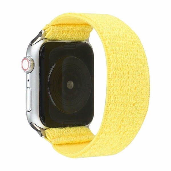 Apple Watch Series 6 / 5 44mm trasa mönster klockarmband - gul Vit