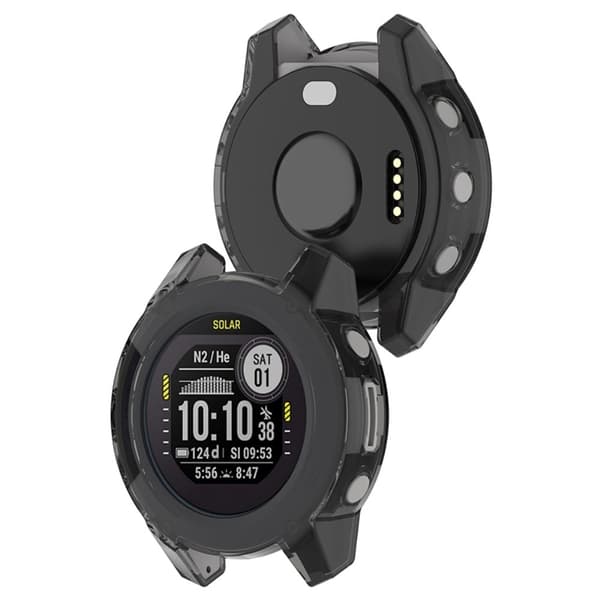 Garmin Descent G1 läpinäkyvä suojus - Läpinäkyvä Musta Black