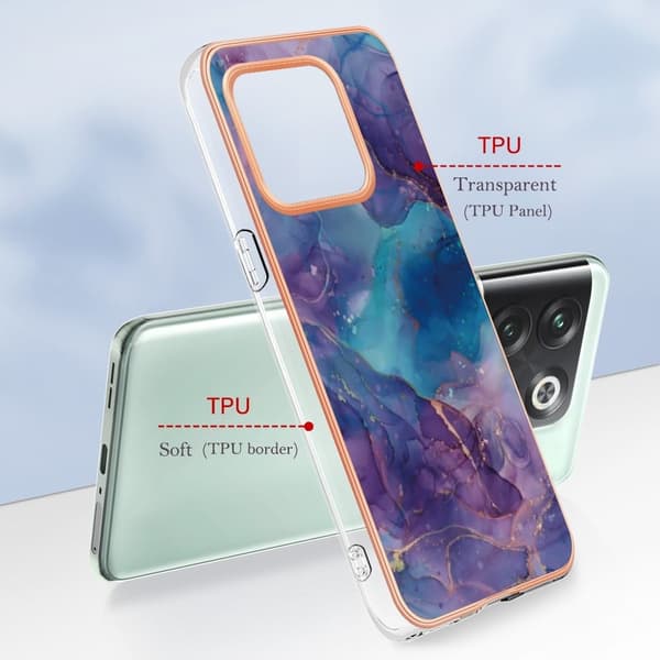 Marble OnePlus Ace Pro / 10t Suojakotelo - Violetti Purple