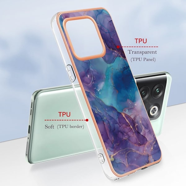 Marmormotiv OnePlus Ace Pro / OnePlus 10T skal - Lila Lila