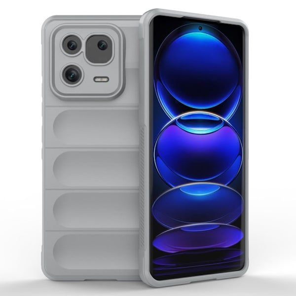 Mjukt greppformat Xiaomi 13 Pro skal - Silver/Grå Silvergrå