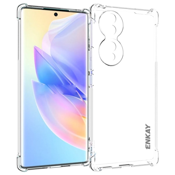 ENKAY genomskinligt droppsäkert fodral för Honor 70 Transparent