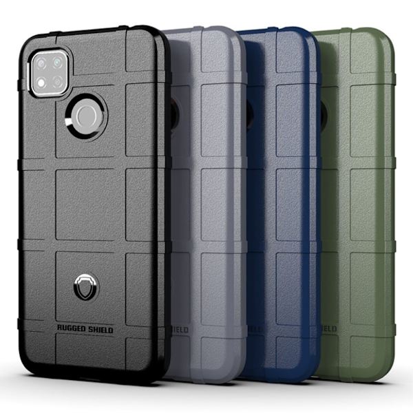 Rugged Shield case Xiaomi Redmi 9C - Grå Silver grey