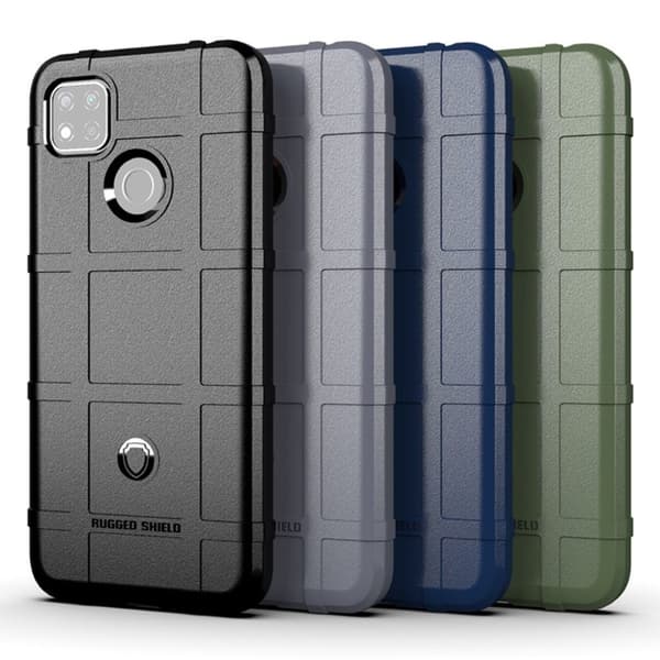 Rugged Shield Suojakotelo Xiaomi Redmi 9C - Harmaa Silver grey