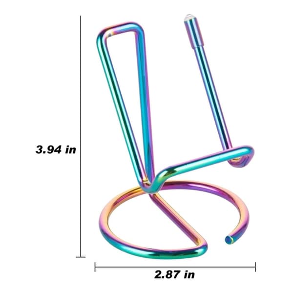 Yleiskäyttöinen galvanoitu puhelin- ja tablettiteline - Värikäs Multicolor