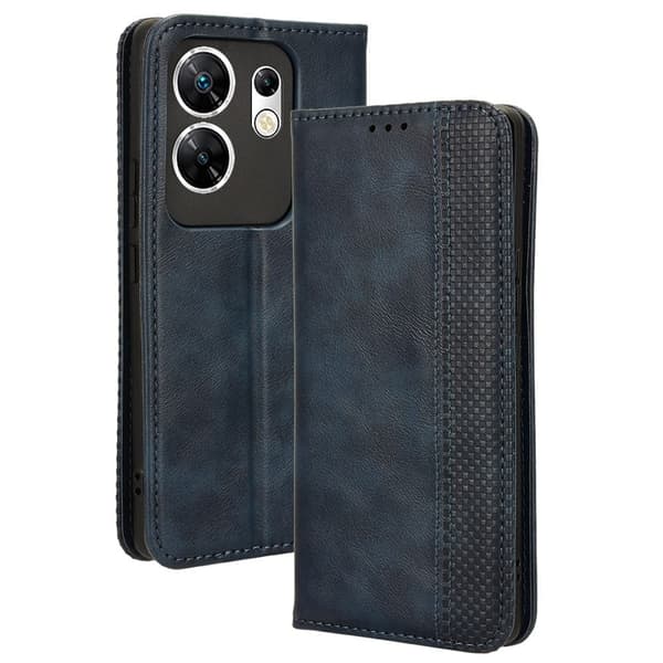 Bofink Vintage Infinix Zero 30 4G läderfodral - Blå Blå