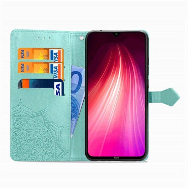 Mandala Xiaomi Redmi Note 8T Flip kotelot - Syaani Blue