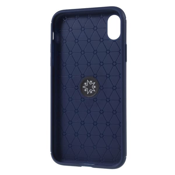 iPhone Xr beskyttelses deksel av TPU med finger ring - blå Blue