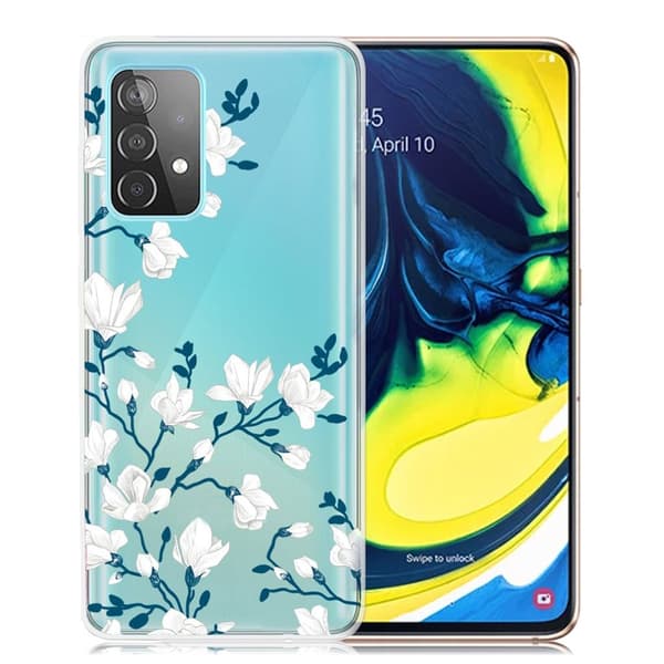 Deco Samsung Galaxy A82 5G Suojakotelo - Flower White