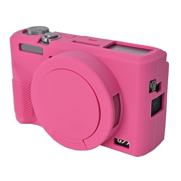 Canon G7 X Mark III Protective Case Dust-Proof Silicone Camera Cover - Rose Pink