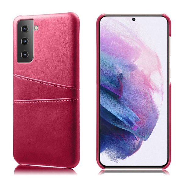 Dual Card Etui Samsung Galaxy S21 - Rose Pink