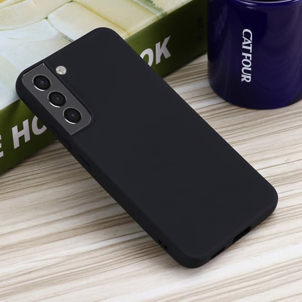 Matta nestesilikoninen kuori Samsung Galaxy S22 Plus - Musta Black