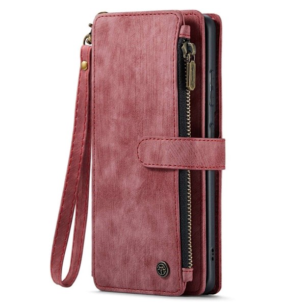 CaseMe vetoketjullinen lompakko-puhelinkotelo Samsung Galaxy S20 Plus - Punainen Red