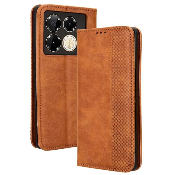Bofink Vintage Infinix Note 40 Pro lærveske - Brun Brown