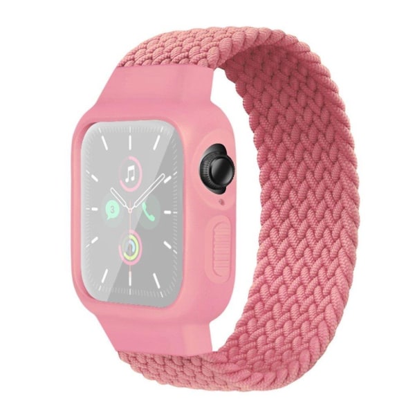 Apple Watch Series 6 / 5 40 mm enkel nylon-urrem - Lyserød / Lyserød Pink