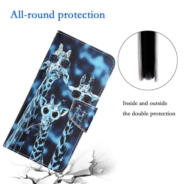 Wonderland Samsung Galaxy S22 flip etui - Giraf Blue
