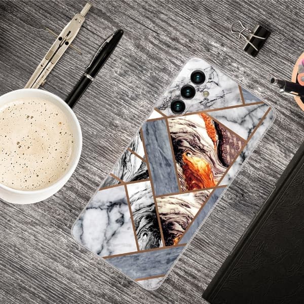 Marmormotiv Samsung Galaxy A13 5G skal - Fragment Av Marmorplattor multifärg
