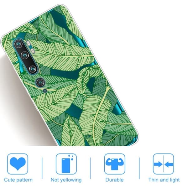 Deco Xiaomi Mi CC9 Pro / Xiaomi Mi Note 10 skal - Bananblad Grön