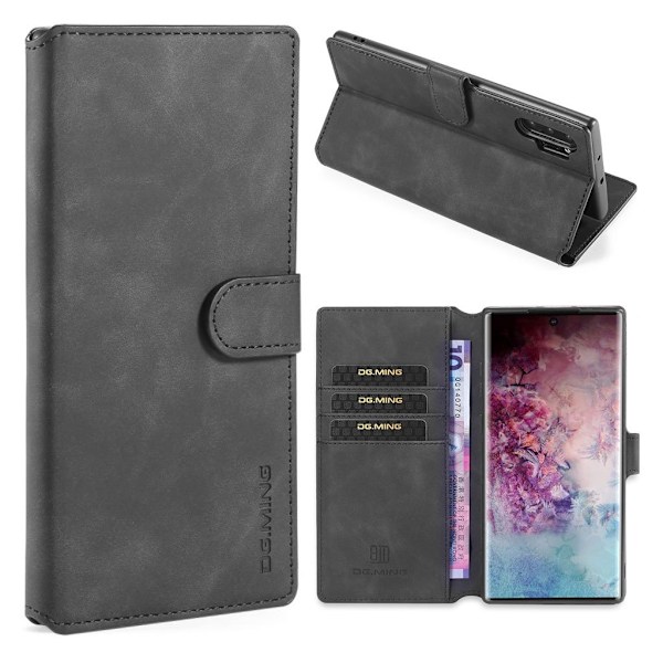 DG.Ming Retro Samsung Galaxy Note 10 Plus fodral - Svart Svart