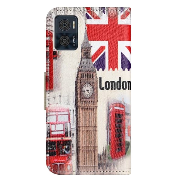 Wonderland Motorola Moto E22i / E22 Flippetui - London Big Ben Multicolor