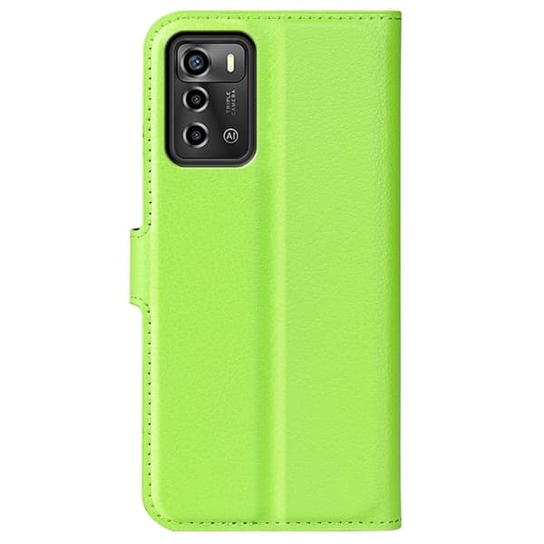 Klassisk ZTE Blade A72 Flip Etui - Grøn Green