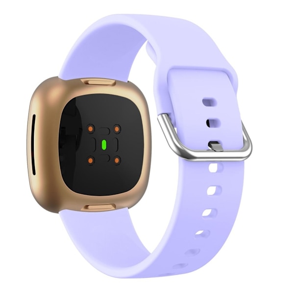 Fitbit Sense 2 / Versa 4 enkel silikone-urrem - Lyselilla Purple