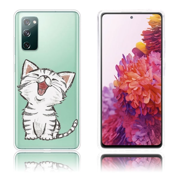 Deco Samsung Galaxy S20 FE 5G / Samsung Galaxy S20 FE skal - Katt Silvergrå
