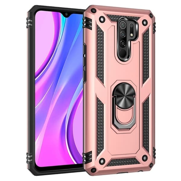 Bofink Combat Xiaomi Redmi 9 Etui - Rose Gull Pink