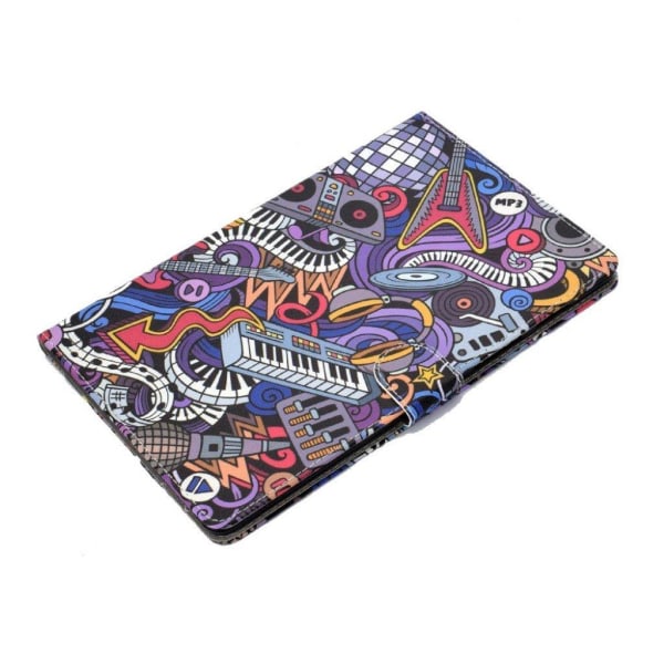 Samsung Galaxy Tab A 10.1 (2019) mønster læder etui - Piano Multicolor