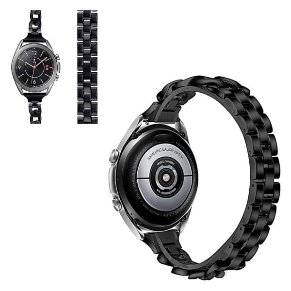 Samsung Galaxy Watch 3 (41mm) rostfritt stål klockarmband - svar Svart
