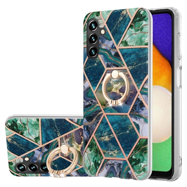 Marmormotiv Samsung Galaxy A14 skal - Blå/Grön Blå