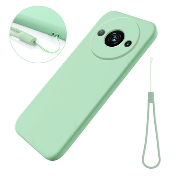 Matt Xiaomi Redmi A3 / Xiaomi Poco C61 skal av flytande silikon - Grön Grön