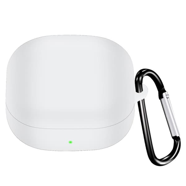 Samsung Galaxy Buds2 Pro / Buds Pro / Live enkelt silikonskydd med spänne - Vit Vit