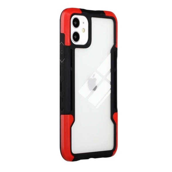 Shockproof Protection Suojakuori For iPhone 12 Mini - Musta / Punainen Red