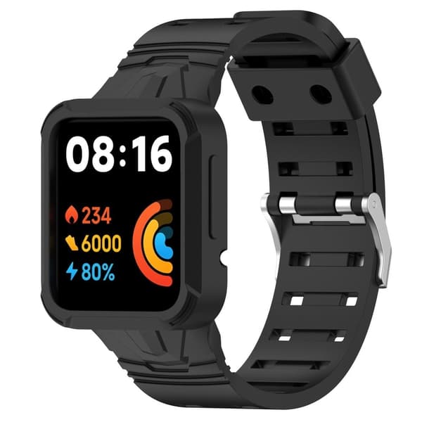 Xiaomi Redmi Watch 2 Lite / Redmi Watch silikone urrem med spænde - Sort Black