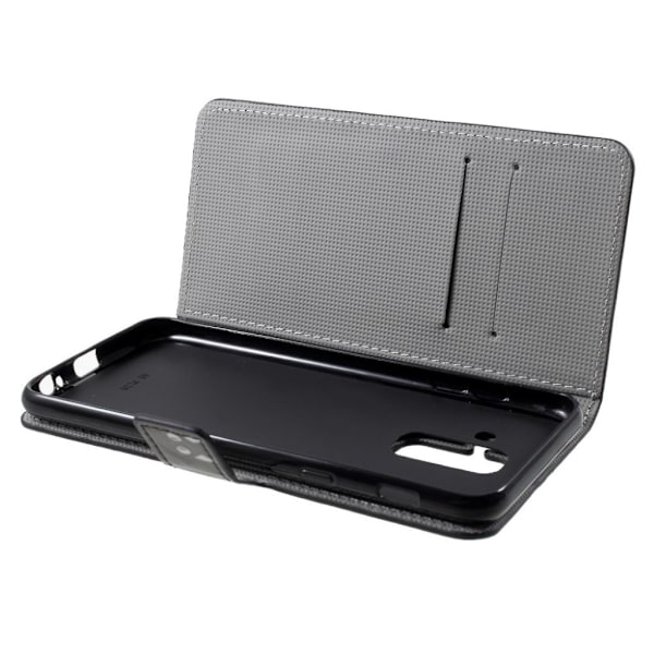 Samsung Galaxy A6 (2018) mobilfodral PU läder plånbok stående läge tryck - Tecknad katt multifärg