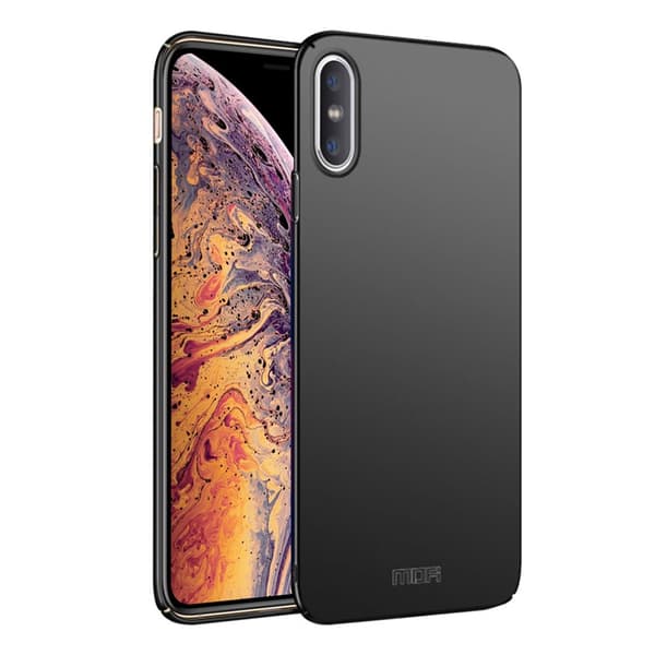 iPhone Xs Max MOFI hållbart mobilskal av hårt frostat plast - Svart Svart