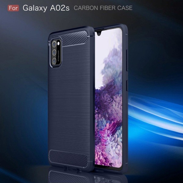 Carbon Flex etui - Samsung Galaxy A02s - blå Blue