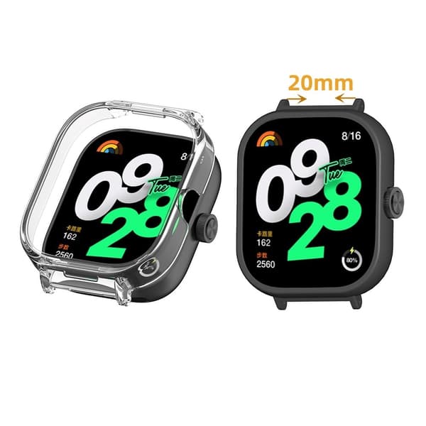 Xiaomi Redmi Watch 4 bump resistant Watch Case Cover Smartwatch Protective Case - Black Svart